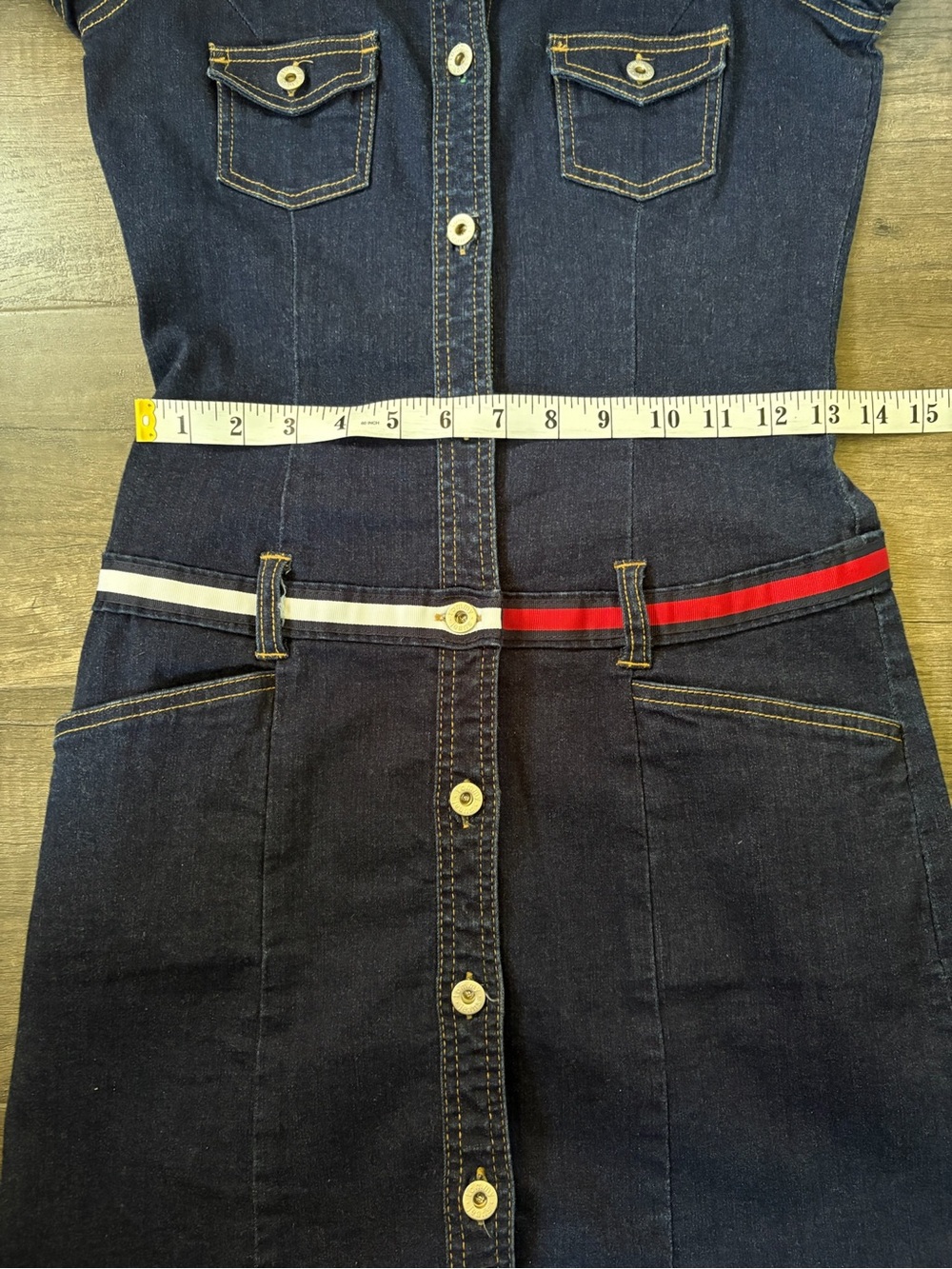 Vintage Y2K Tommy Hilfiger Denim Dress - Picture 5 of 8